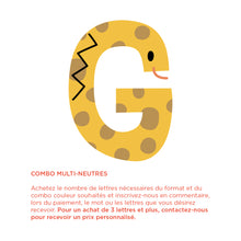 Charger l'image dans la galerie, Autocollants muraux - Abécédé