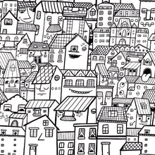 Charger l'image dans la galerie, Papier peint autocollant - Le quartier