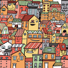 Charger l'image dans la galerie, Papier peint autocollant - Le quartier