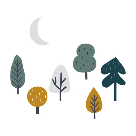 Wall stickers - Let's draw a forest