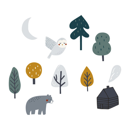 Wall stickers - Boreal forest set