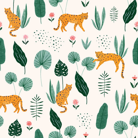 Self-adhesive Wallpaper - Jungle cat