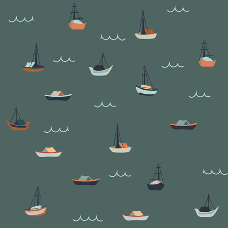 Self-adhesive Wallpaper - Little boats
