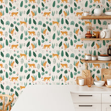 Load image into Gallery viewer, Self-adhesive Wallpaper - Jungle cat