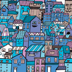 Papier peint autocollant - Le quartier