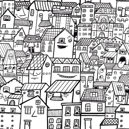 Papier peint autocollant - Le quartier