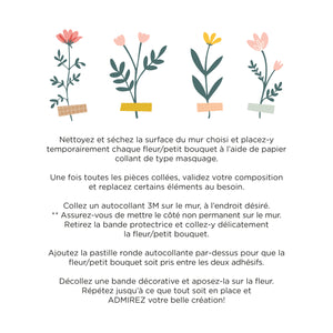 Petits bouquets muraux