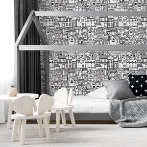 Papier peint autocollant - Le quartier