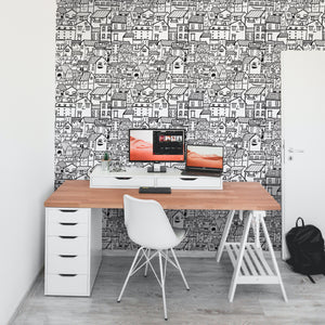 Papier peint autocollant - Le quartier