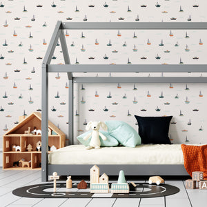 Self-adhesive Wallpaper - Little boats
