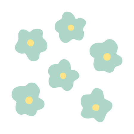 Autocollants muraux - Ensemble fleurettes coquettes