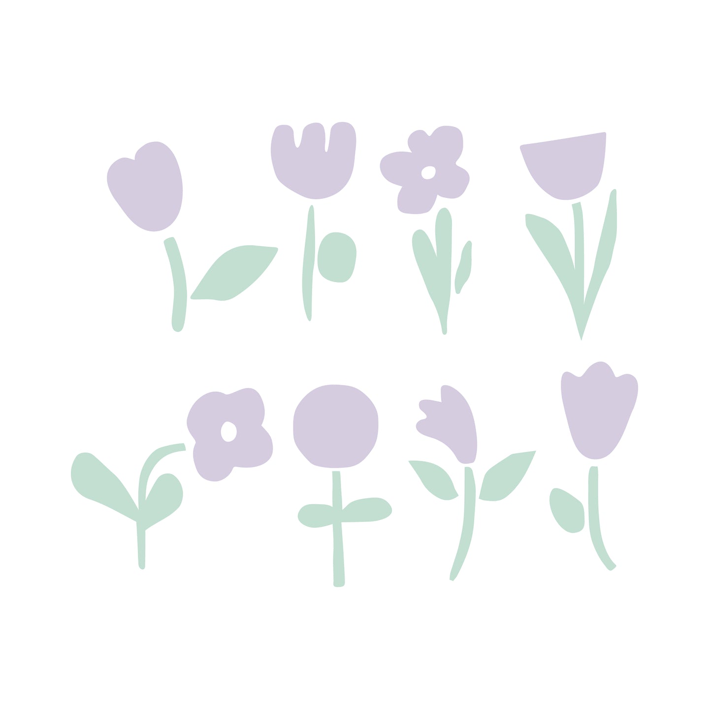 Wall stickers - Flavie's flowerbeds