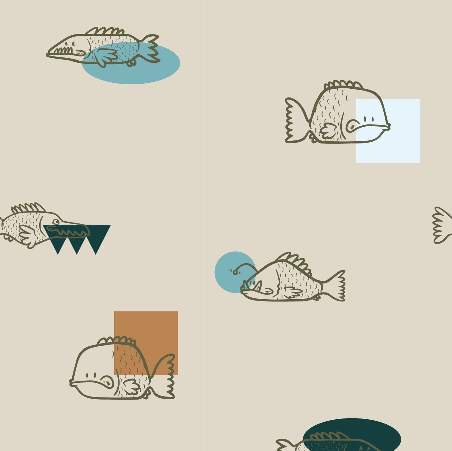 Self-adhesive Wallpaper - Catch of the day