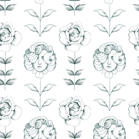 Papier peint autocollant - Madame printemps