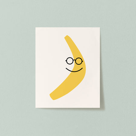 Affiche - Banane à lunettes